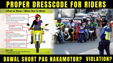 Dress Code While Riding a Motorcycle .